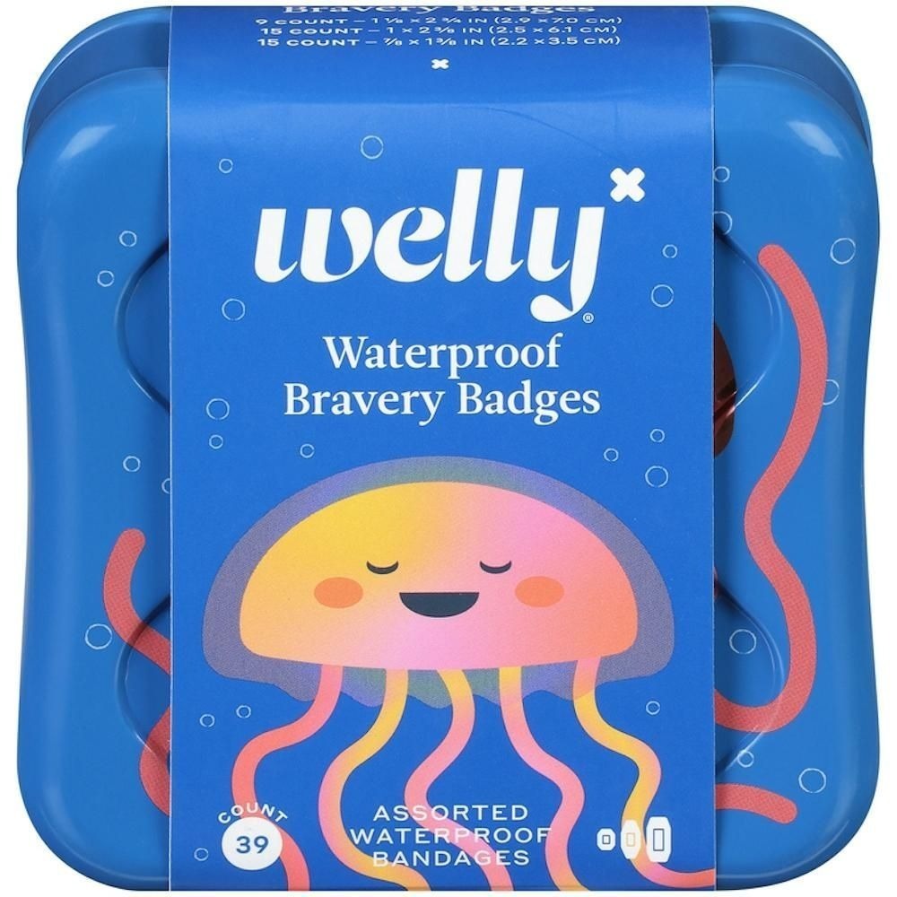 Welly Jellyfish Waterproof Bravery Badges -- 39 Bandages